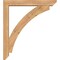 Ekena Millwork Thorton Slat Smooth Bracket w/ Offset Brace, Western Red Cedar, 5 1/2"W x 34"D x 38"H BKT0604X34X38THR06SWR - alternate 2